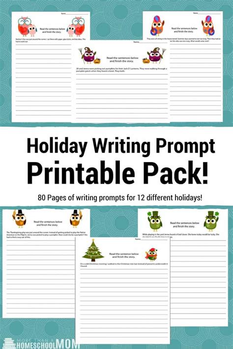 Holiday Writing Prompt Printables Homeschool Printables For Free