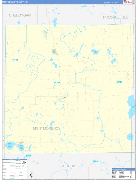 Maps Of Montmorency County Michigan