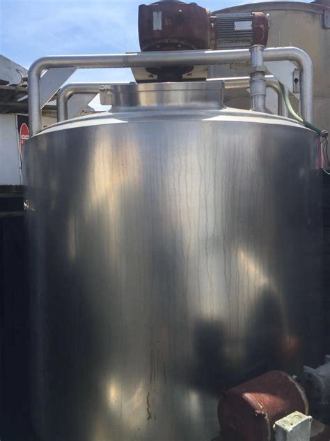 1,500LT Stainless Steel Mixing Tank - Double Layered - Reactive ...