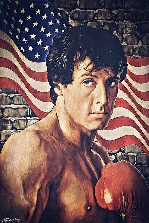 Rocky Balboa Inspired Art Print Inch Stretched Or Rolled Etsy