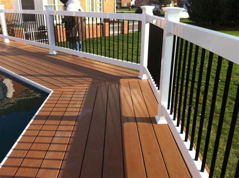 2 Tone With Black Spindles Diy Deck Staining Wood Deck Stain Best
