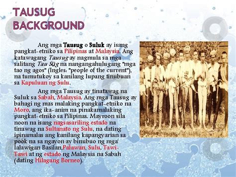 Tagalog Pangkat Etniko Tausug