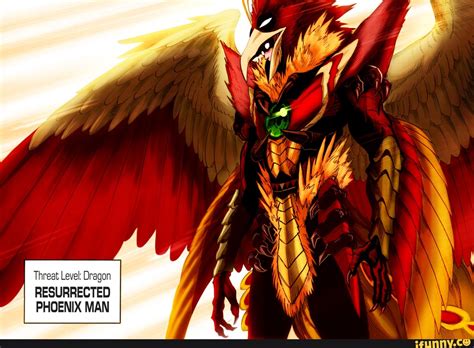 Threat Level Dragon Resurrected Phoenix Man