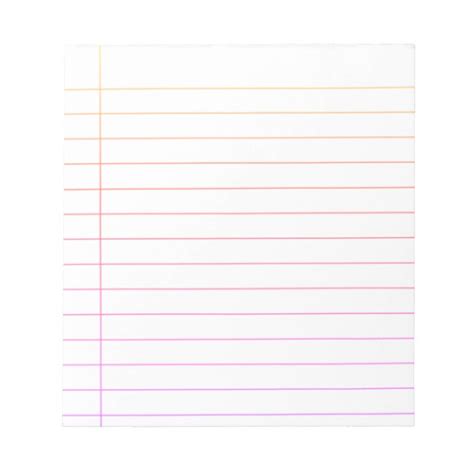 Diy Custom Notebook Paper Block Color Thin Lines Notepad
