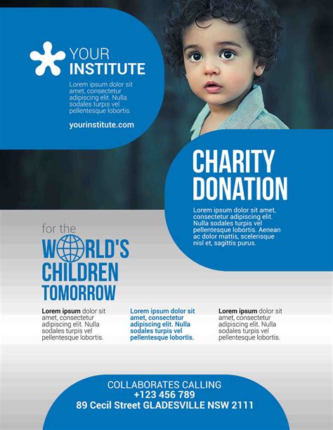 Charity Donation Business Flyers