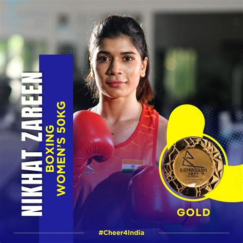 Pm Modi Congratulates Nikhat Zareen For Winning Gold Medal At Cwg 2022