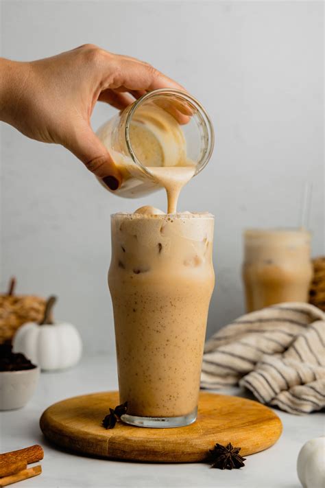 iced chai latte with pumpkin cold foam midwest nice