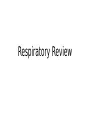 CH Upload Pptx Respiratory Review Conducting Zone Structures Nares