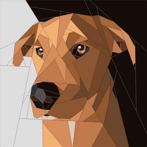 Labrador X Craftsy Paper Pieced Quilt Patterns Dog Quilts Paper