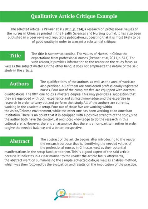 qualitative research analysis critique paper  qualitative research paper examples