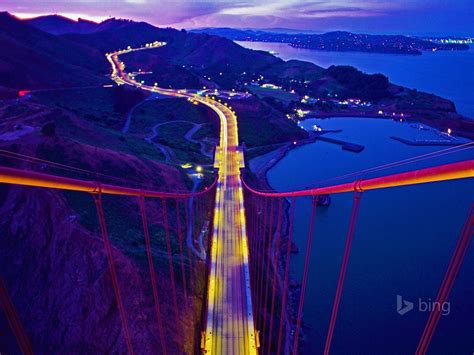 Golden Gate Bridge California 2016 Bing Desktop Wallpaper Preview