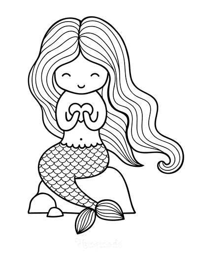 find awesome printable coloring pages mermaids youll love