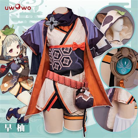 【pre sale】uwowo game genshin impact costume inazuma sayu cosplay costu