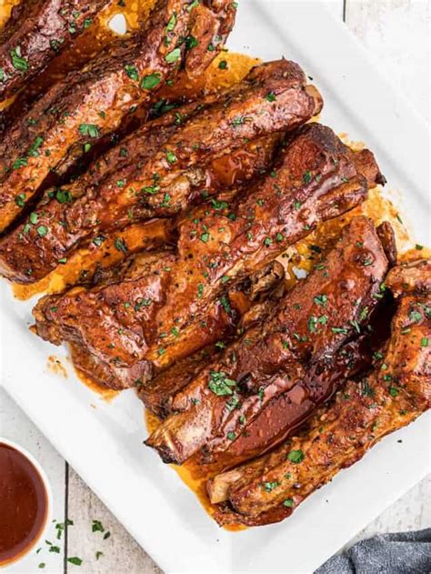 Slow Cooker Barbecued Ribs Story Lanas Cooking
