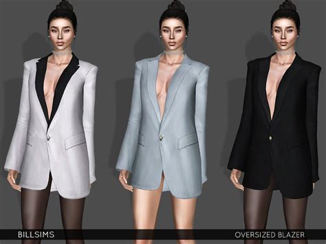 The Sims Resource Oversized Blazer