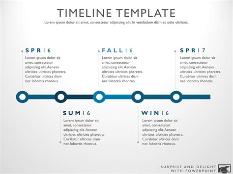 Five Phase Creative Timeline Slide