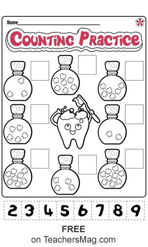 Dental Health Worksheets For Preschool And Kindergarten