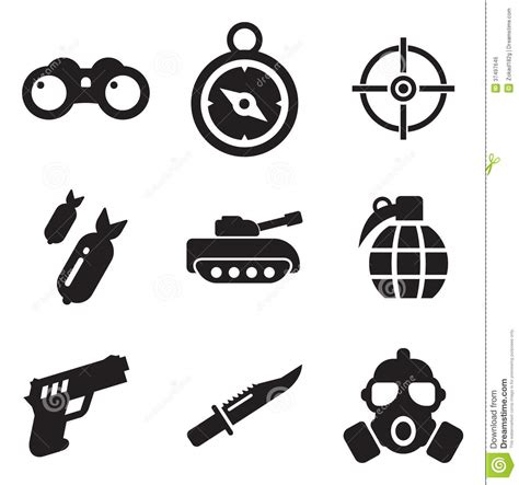 Plan your next move with the help of a coast guard recruiter. Military Icons Royalty Free Stock Image - Image: 37497646