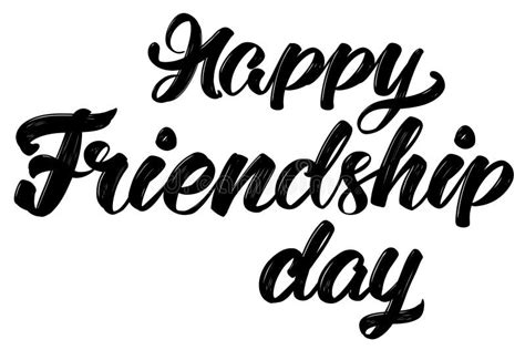 Happy Friendship Day Text On The On White Background Friendship Day