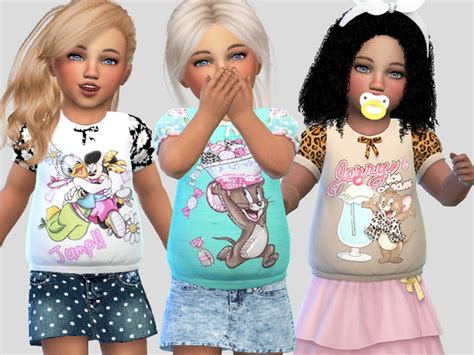 Cute T Shirts Collection 034 By Pinkzombiecupcakes At Tsr Sims 4 Updates