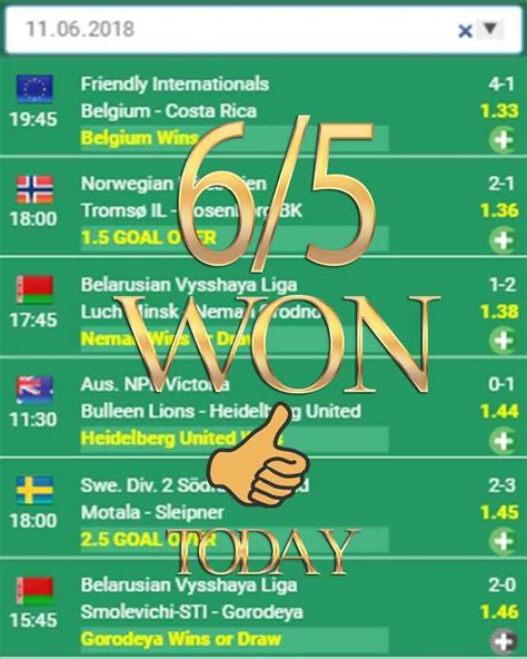 Daily updated sports predictions, bookmaker rankings and top betting sites with bonuses for our readers. Betting tips 6/5 WON - betting expert, betting sports ...