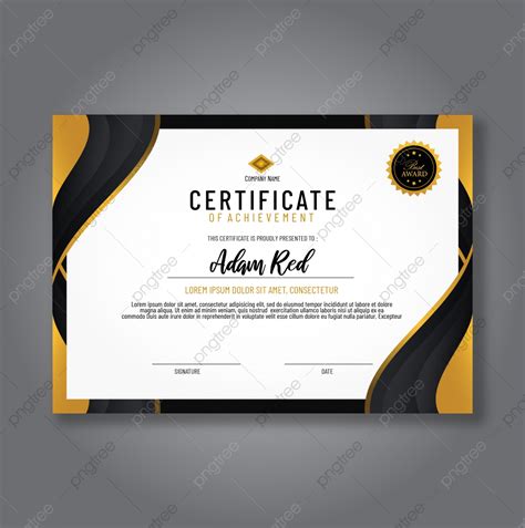 Elegant Certificate Design Template Template Download On Pngtree