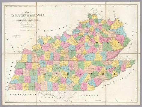 Map Of Kentucky And Tennessee David Rumsey Historical Map Collection