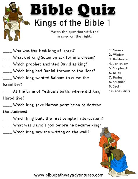 Printable Bible Trivia Games Trivia Printable