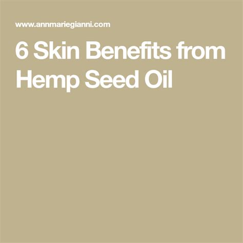 6 Skin Benefits From Hemp Seed Oil Hemp Seed Oil Hemp Seed Oil
