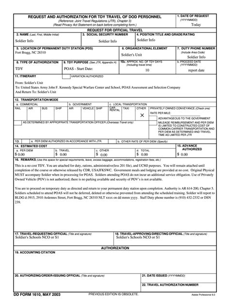 Dd 1610 Fill Out And Sign Online Dochub