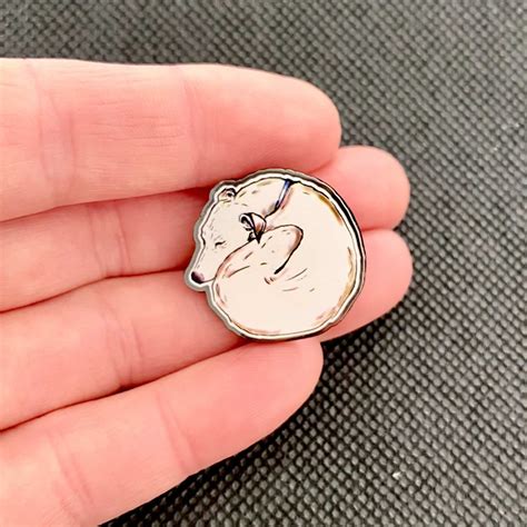 Croissant Enamel Pin Seconds Sassartworks