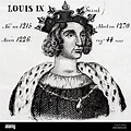 Louis IX (saint), king of France from 1226 to 1270. History of France ...