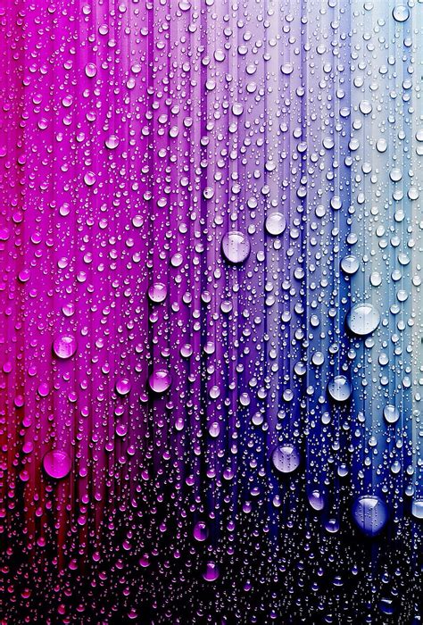 Rainbow Rain Drops Water Hd Phone Wallpaper Peakpx