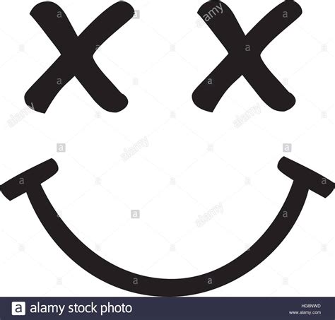Smiley Face With Crossed Eyes Stock Vector Art