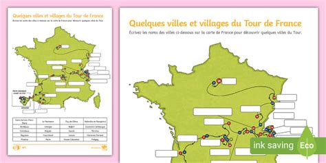 Tour De France Stages Map French Teacher Made Twinkl