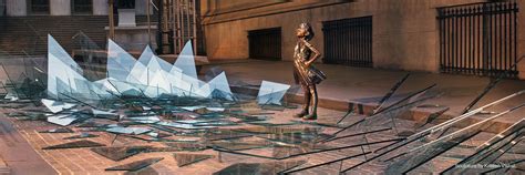 Artistic Glass Exhibit Illustrates Women Breaking Glass Ceilings