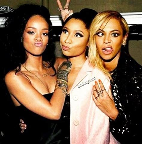 Rihanna Nikki Minaj And Beyoncé Divas Bff Goals Best Friend Goals Squad Goals Pretty People