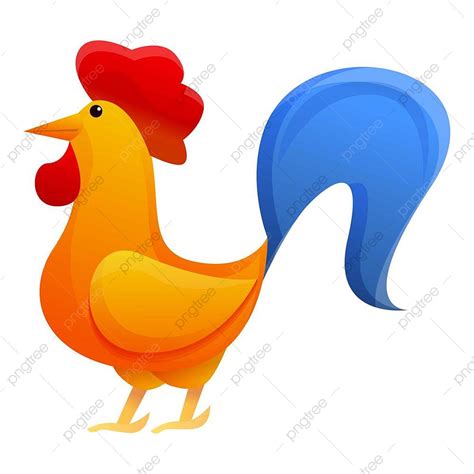 Farm Rooster Clipart Png Images Farm Rooster Icon Cartoon Vector
