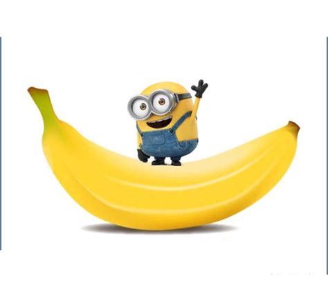 A Minion Sitting On Top Of A Banana