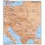 Eastern Europe Physical Map 1984  Full Size
