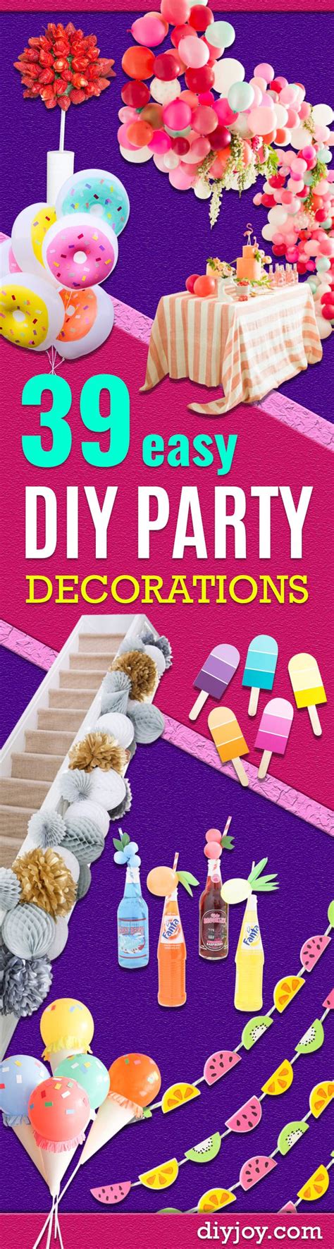 39 Easy Diy Party Decorations Diy Party Decorations Cheap Party Decorations Diy Birthday