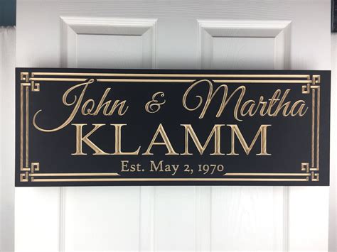 11x30 Personalized Wood Wedding Sign Established First Last Etsy