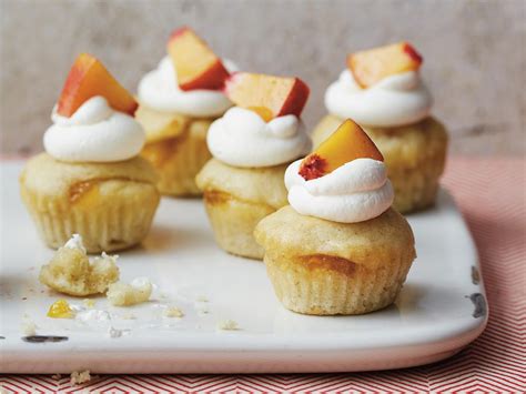 peaches and cream mini cupcakes super easy finger foods are the perfect way to kick off a