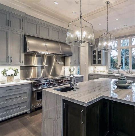 Design styles and layout options 101 photos. Top 50 Best Grey Kitchen Ideas - Refined Interior Designs