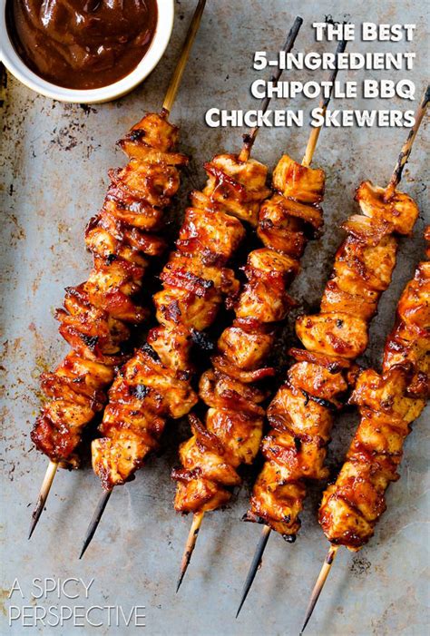 This is a messy, sticky recipe to grill, but oh so delicious. Chipotle BBQ Chicken Skewers - Page 2 of 2 - A Spicy ...