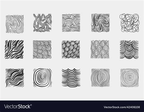 Texture Art Ink Drawing Exemples Pencil Design Vector Image
