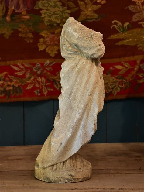 Late 18th Century Stone Sculpture Of The Virgin Mary Chez Pluie