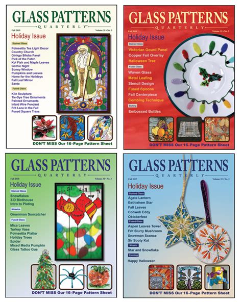 Glass Patterns Quarterly® Holiday 4 Pack Special 2
