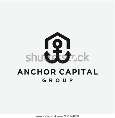 Anchor House Logo Design Vector Icon Stock Vector Royalty Free