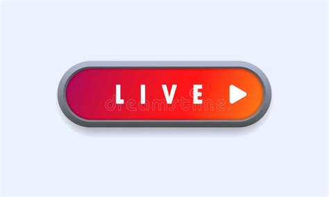 On Air Button Live Stream Signs Microphone Symbol Vector On Isolated